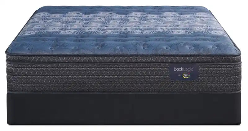 Ensemble matelas grand lit Serta Back Logic 1.1 Eurotop médium