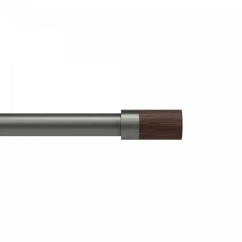 Umbra Blok Gun Metal Expandable 1 Curtain Rod - 36-72