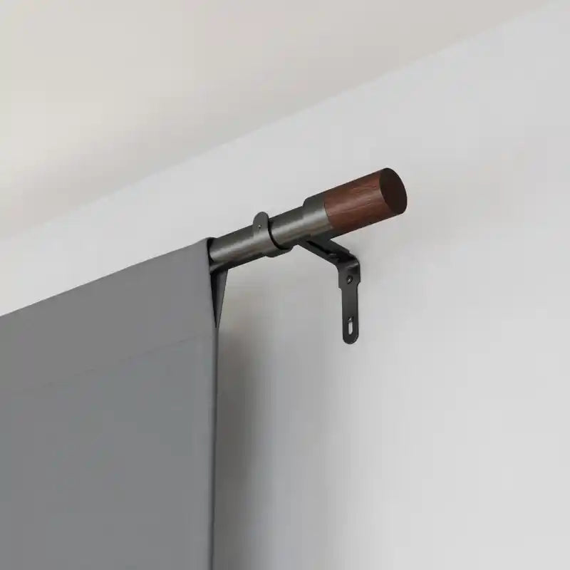 Umbra Blok Gun Metal Tringle à Rideaux Extensible 1 - 36-72