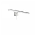 Dainolite Leonardo 24 Picture Light 30w Satin Chrome With Frosted Glass Diffuser Lamp