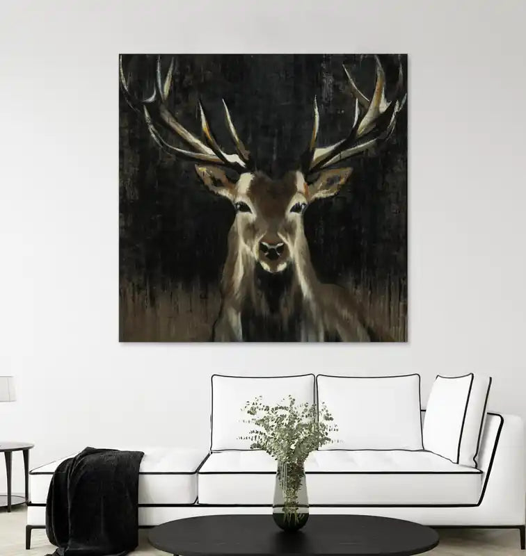 Jeune cerf géant Art mural 54x54