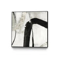 Black Ink Ii Canvas Framed Black 20x20 Wall Art