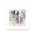 Palpitation Monitor Matted and Framed White 30x30 Wall Art