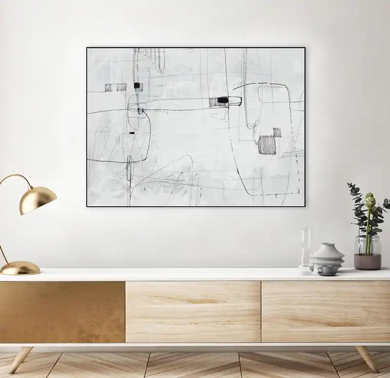 Tableau mural encadré Parkour Canvas noir 24x18