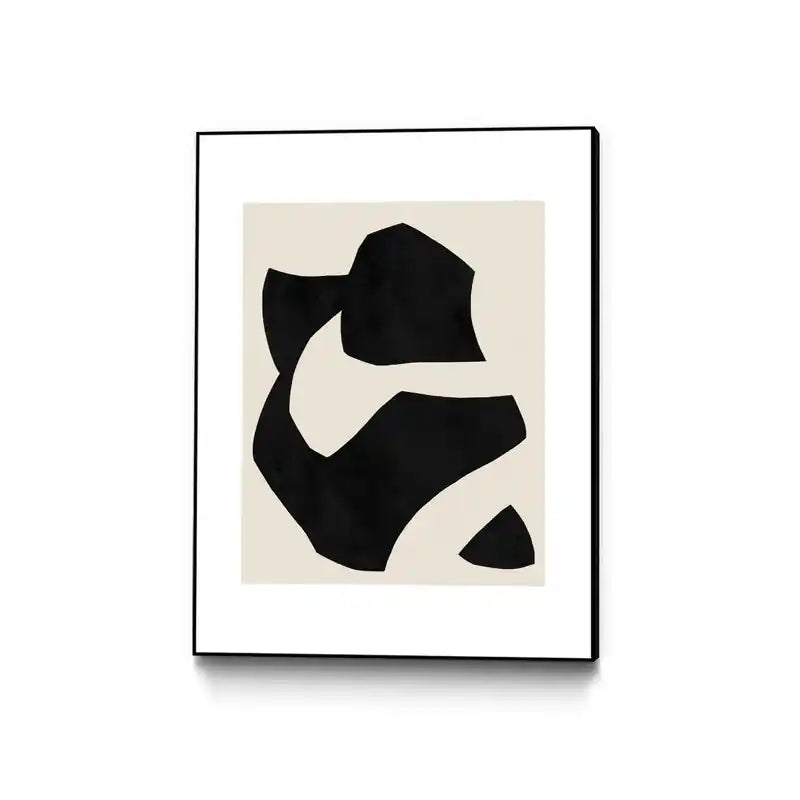 Untilted Canvas Framed Black 30x40 Wall Art