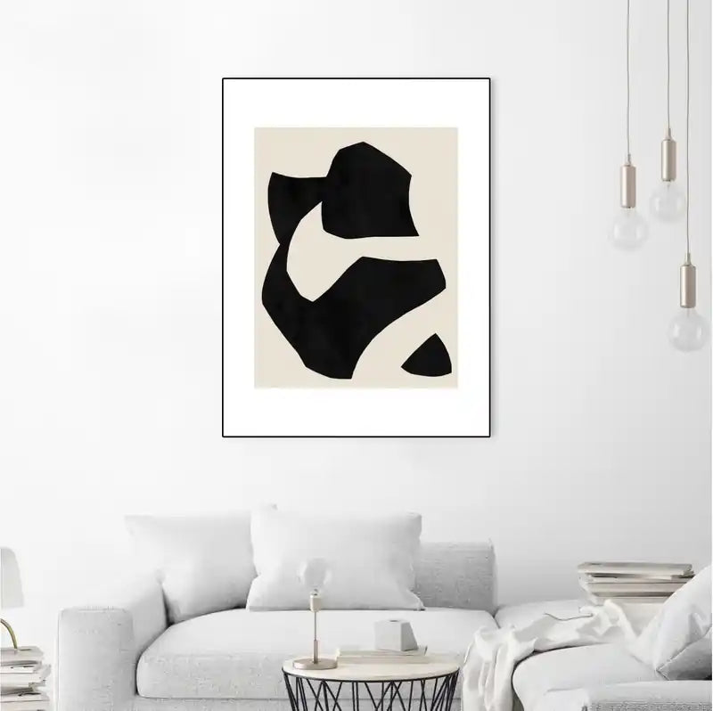 Toile non encadrée encadrée en noir Art mural 30x40