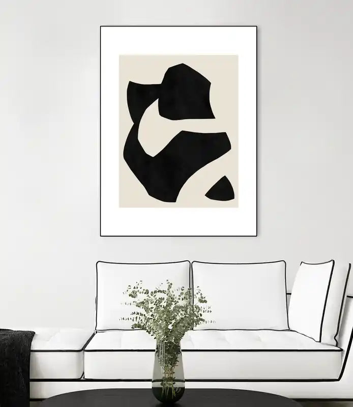 Toile non encadrée encadrée en noir Art mural 30x40