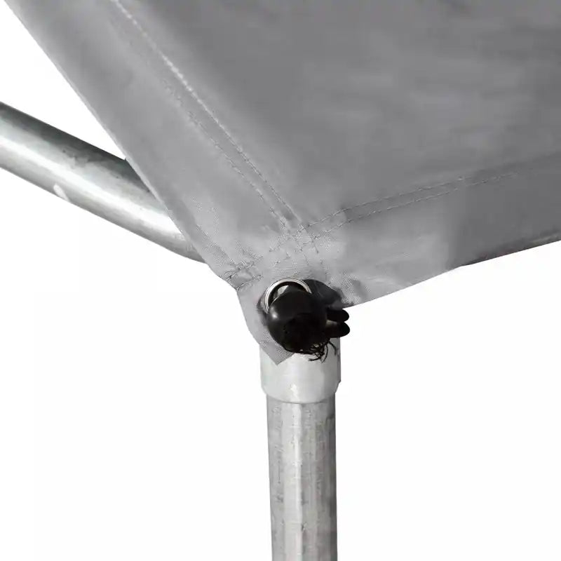 Chenil extérieur avec toit, clôture en acier, serrure en acier, parois latérales en grillage pour jardin et patio, 2,99 m
