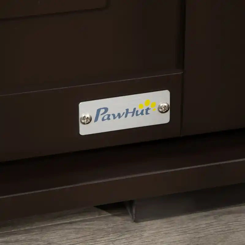 Meuble cache-litière pour chat, meuble de rangement pour chat d'intérieur, armoire de toilette pour chat à double porte, table de chevet