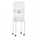 Pawhut 62 Bird Cage Budgie Cage With Wheels, Detachable Stand, Storage