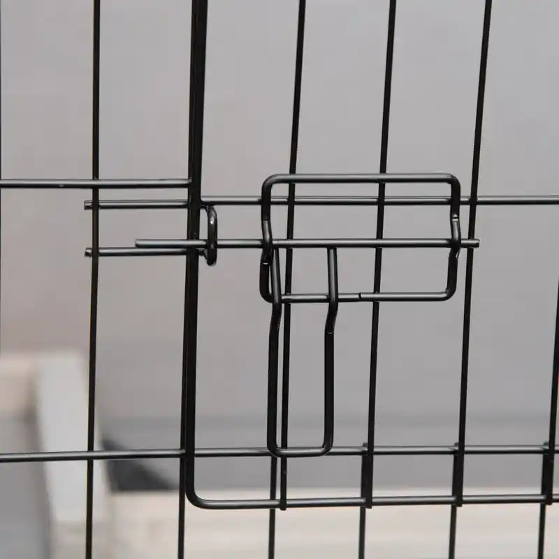 Clapier à 2 étages pour lapins, en bois, avec rampe, bac coulissant