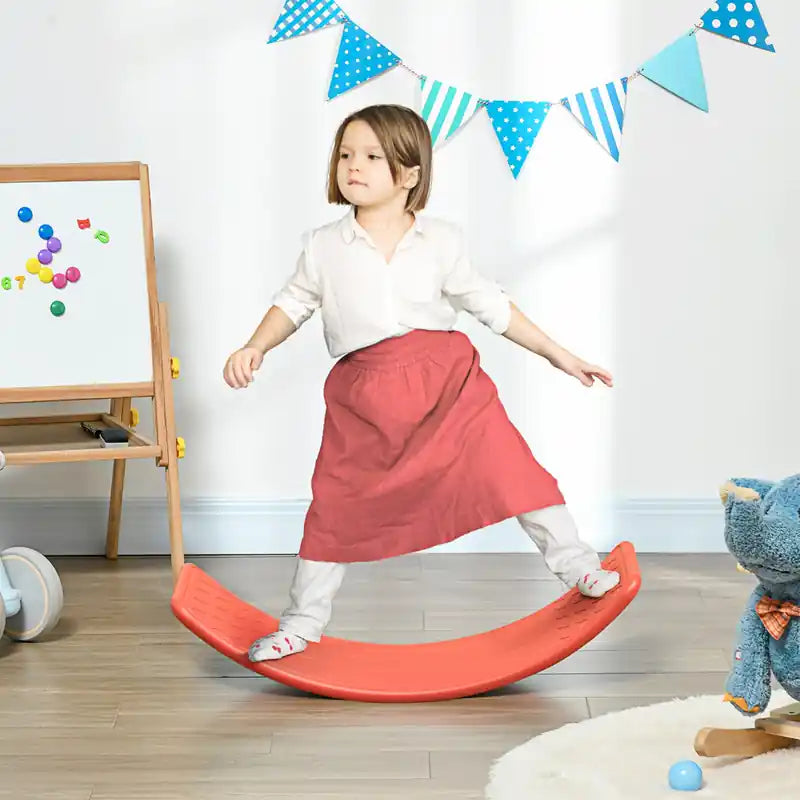32.3 Planche d'équilibre, planche à bascule incurvée pour enfants, matériel Montessori pour l'apprentissage préscolaire