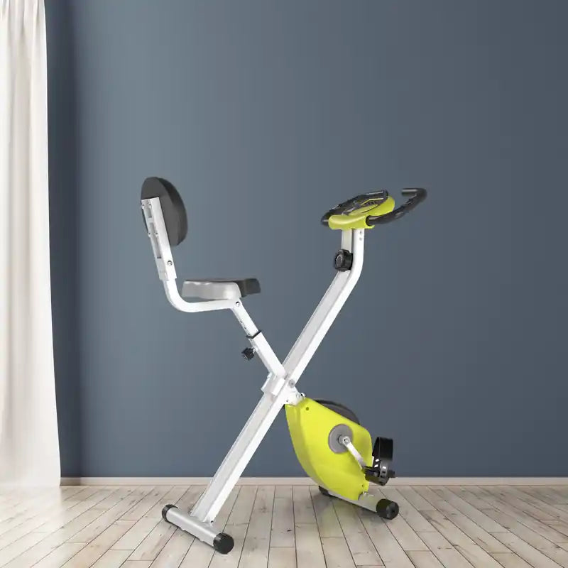 Vélo d'appartement pliable avec 8 niveaux de résistance magnétique