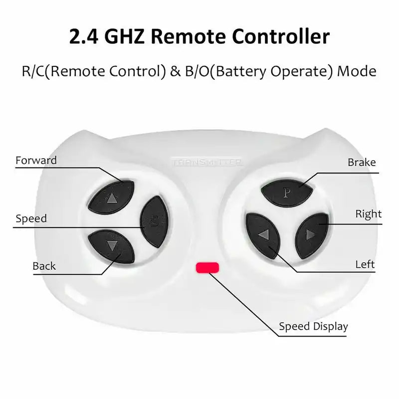 Camion pour enfants 12 V avec télécommande, musique MP3 et feux LED, noir