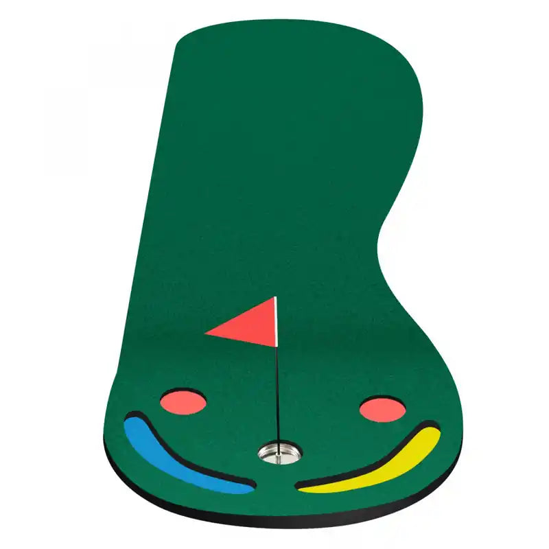 Tapis de practice de golf 9,8ft X 3ft pour putter avec 3 trous pour intérieur et extérieur